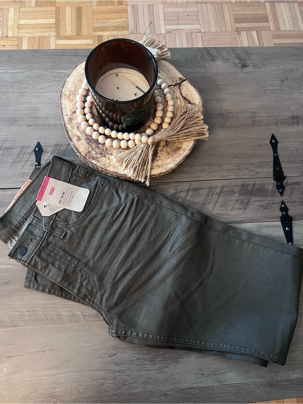 Levi's Olive Green 511 Slim Fit Pants w30 L32
